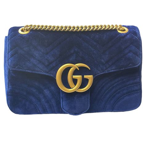 sac gucci velour bleu|gucci purses for women.